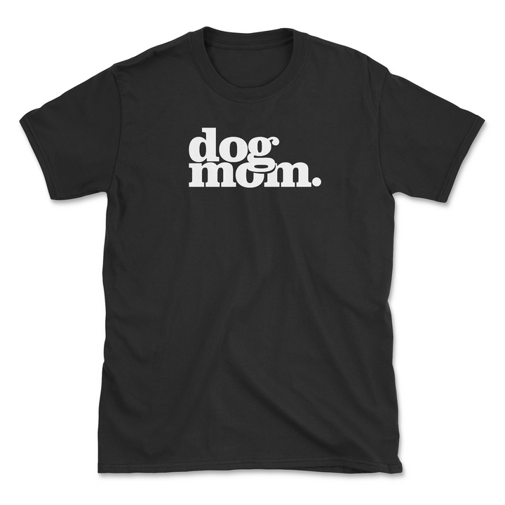 Dog Mom - Black (Adult Short Sleeve T-Shirt)