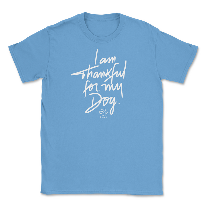 I'm Thankful - Carolina Blue (Adult Short Sleeve T-Shirt)